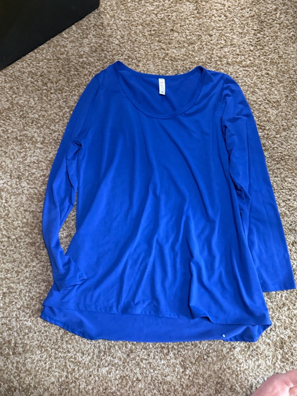 LuLaRoe Long Sleeve Scoop Neck Top - Royal Blue